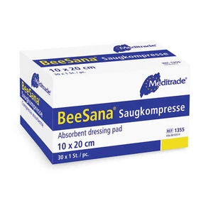 30 oder 300 Stück Saugkompressen 10x20cm einfach steril Wundversorgung BeeSana - Bild 1 von 2