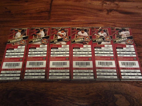 2010 Astros Full MINT Season Ticket Stub Home Run Game YOU PICK Pence Lee Bourn Cover