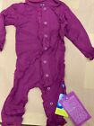 KICKEE PANTS PRINT RUFFLE COVERALL WITH SNAPS, MELODY 3-6 MONTH  NEW NWT
