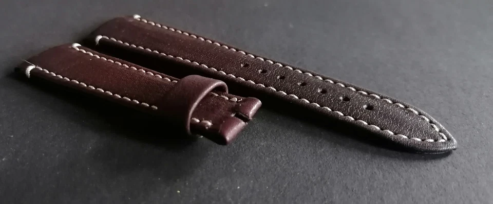 BREGUET TYPE CINTURINO WATCH STRAP BROWN MARRONE mm.21 - Imagem 1 de 4