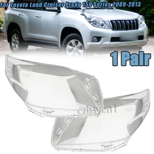 2x Headlight Lamp Lens Cover For Toyota Land Cruiser Prado 150 Series 2009-2013 - Picture 1 of 7