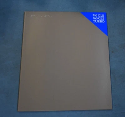 Volvo 740 760 GLE 1985 turbo diésel libro de folletos de ventas de concesionarios serie 700 nuevo de stock Foto 1 de 4