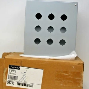 HOFFMAN E-9PBY25 9 HOLE ENCLOSURE 11X10X6 TYPE 12, 13 New Free Shipping - Bild 1 von 5
