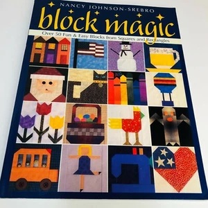 "BLOCK MAGIC" Quilt PB Book - Over 50 Easy Blocks from Squares & Rectangles USED - Picture 1 of 7