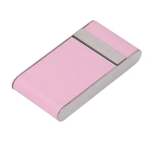 JY (Pink)Cigarette Case Stainless Steel Cigarette Container Holder Men Women - Picture 1 of 22