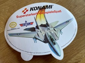 Nintendo Konami Aufkleber/Sticker, kein Modul 1989 NES *** TOP GUN