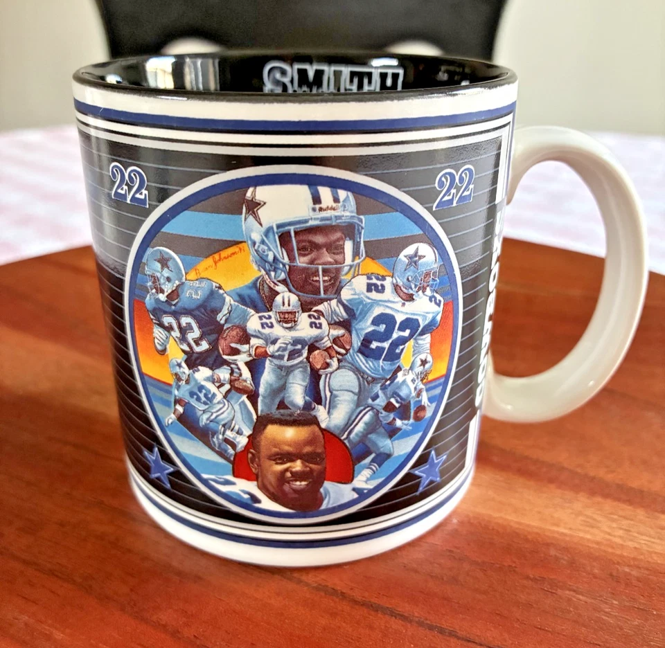 Taza de cerámica Sports Impressions 1993 taza de café Emmitt Smith #22 Dallas Cowboys A Foto 1 de 4