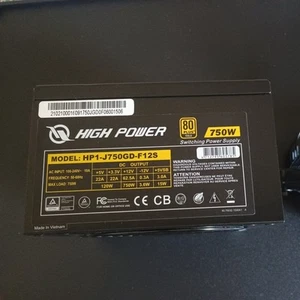 High Power 750W 80 Plus Gold Non Modular ATX Power Supply Superb Condition!! - Bild 1 von 6
