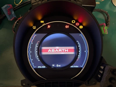 Cuadro de instrumentos Fiat 500 Abarth TFT 7356873510 *Juego de kilometraje* Foto 1 de 4