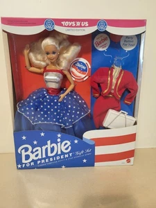 Barbie Doll For President Toys' R 'Us Limited Edition Gift Set 1991 NIB - Picture 1 of 6