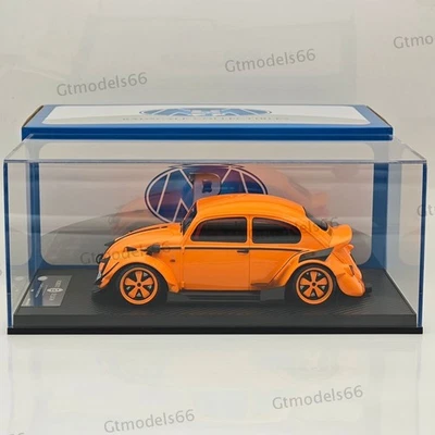 1/18 Volkswagen VW Beetle RWB Robert Design Resin Model Car Limited Orange - Image 1 of 4