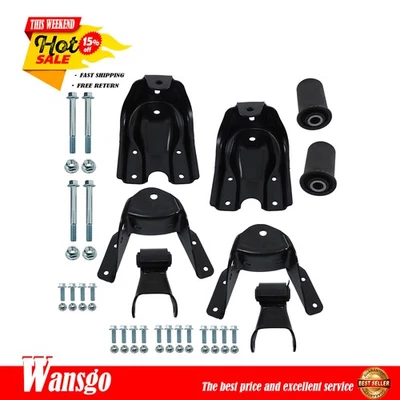 Kit de reparación de soporte de suspensión de grillete de resorte de hoja trasera 722-045 para GMC C1500 1988-97 Foto 1 de 4