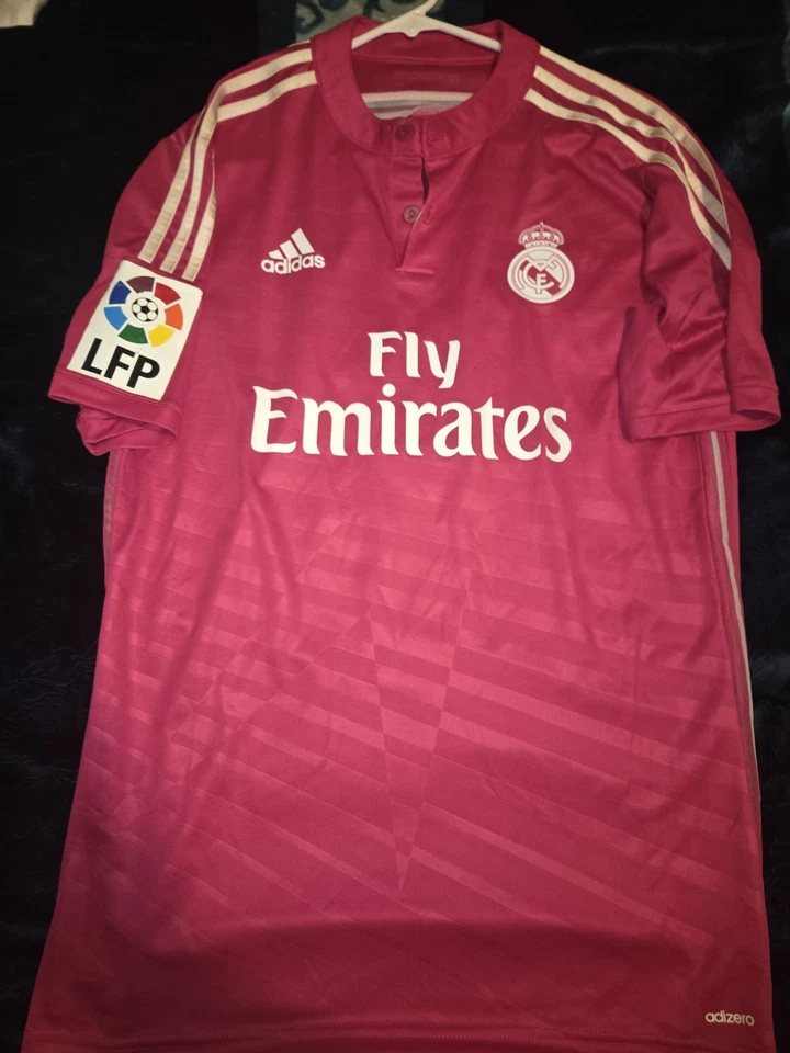 MATCH ISSUED 2014/15 Real Madrid Benzema #9 Adizero Player Version Jersey Sz 10 - Image 1 of 4