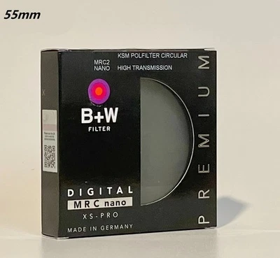 NEW B+W CPL 55mm Polarizer/Polarizing KSM Digital XS-PRO MRC Nano Haze Filter - Image 1 of 4