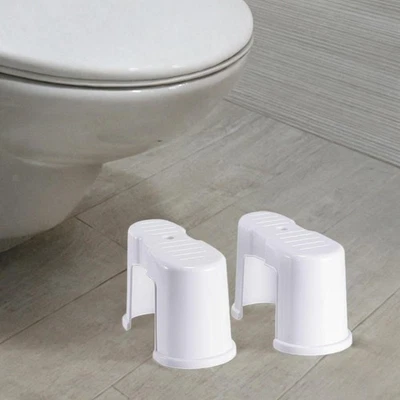 Toilettenhocker Fußhocker stabil platzsparend bequem bequem kompakt - Bild 1 von 4
