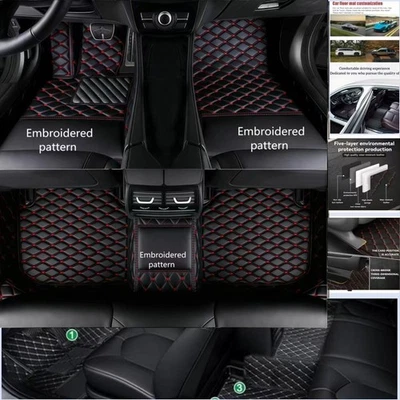 For Lincoln MKC-MKS-MKT-MKX-MKZ All Weather Car Floor Mats Foot Pads Carpet Auto - Image 1 of 4