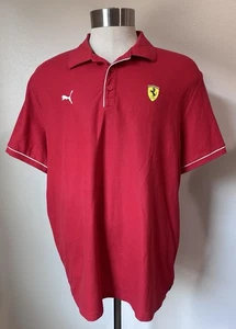 Puma Ferrari Mens XXL Short Sleeve Polo Shirt Racing - Picture 1 of 4