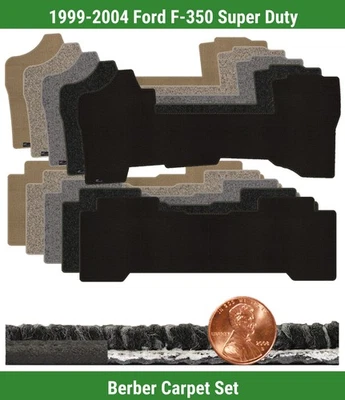 Juego de alfombrillas bereber personalizadas para Ford F-350 Super Duty 1999-2004 (2 piezas) #M0B Foto 1 de 4