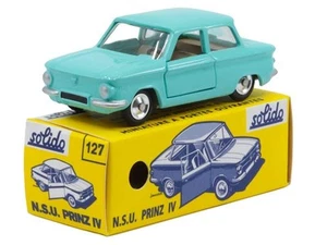 SOLIDO - Voiture berline NSU Prinz IV de 1963 de couleur turquoise - 1/43 - S... - Foto 1 di 1