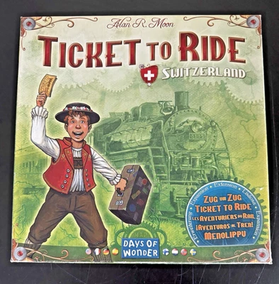 Ticket to Ride Switzerland 2007 Edition Expansion RARE Expansion Only; Complete - Image 1 of 4