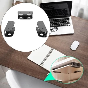 Under Desk Laptop Mount Black Keep Desk Organized Under Desk Shelf for Home - Afbeelding 1 van 5