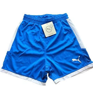 NWT Puma Borussia Shorts Royal-White Youth Large Soccer - Picture 1 of 5