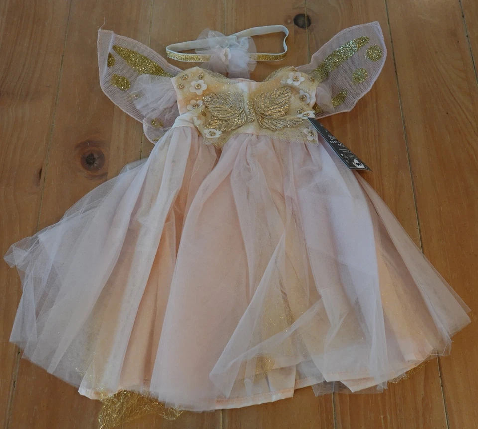 Nuevo Pottery Barn Niños Bebé Mariposa Vestido Tutú Disfraz Niño 6-12 Meses Foto 1 de 2