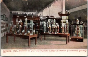 Postal de Oakland California década de 1910 ""Exposición de frutas y verduras del condado de Alameda"" PAQUETE - Imagen 1 de 2