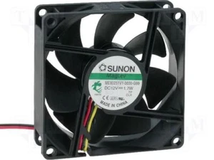 Ventilador Sunon 80x80x25mm MF80251V1-G99 DC 12V 3200 RPM 33dBA vaporizador 3 cables - Imagen 1 de 1