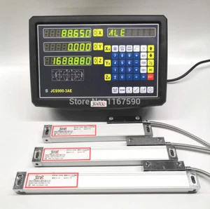 JCS900-3AE 3 ejes lectura digital con 3 piezas 50-1020 mm escala lineal 5 micras - Imagen 1 de 8