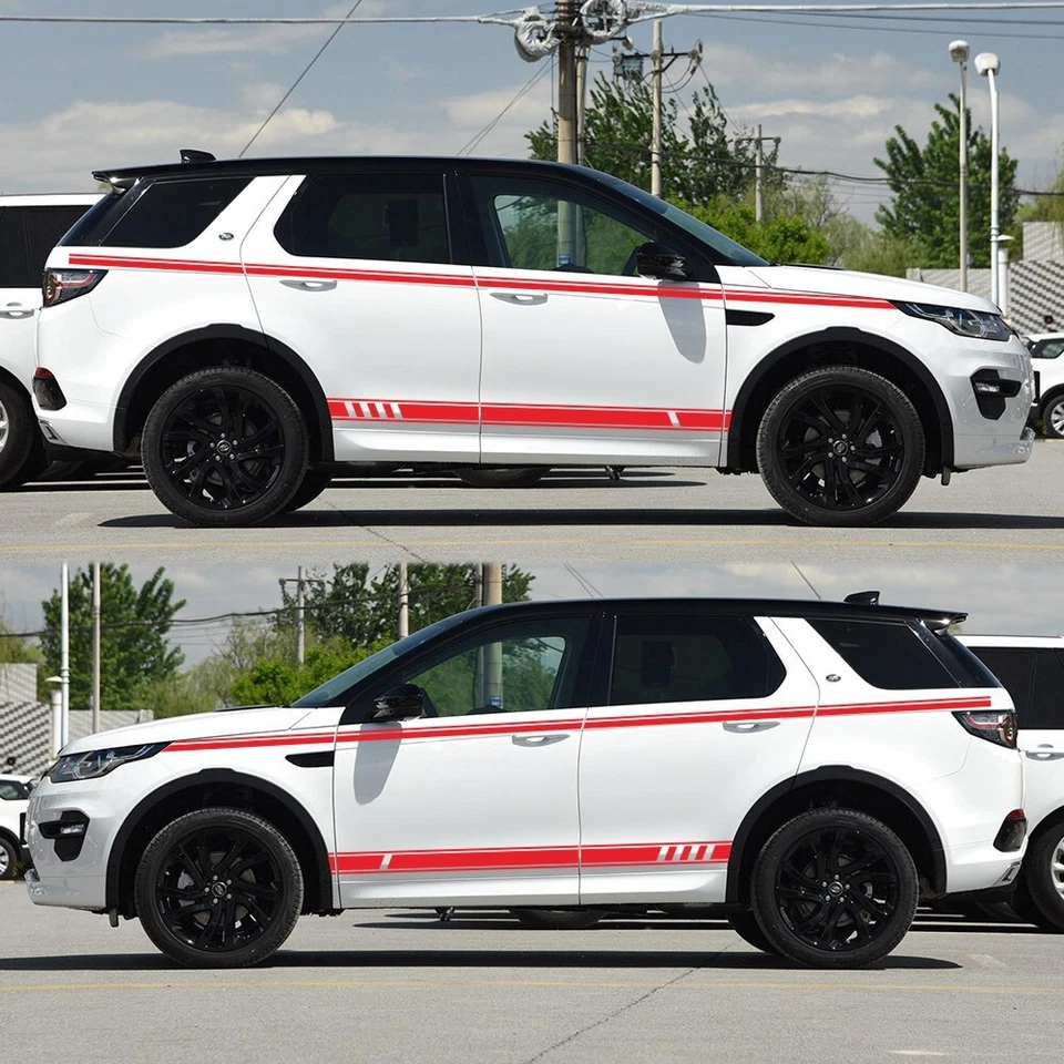 Gráficos faldón lateral rayas coche pegatina para Land Rover todos los modelos kit envolturas vinilo Foto 1 de 4