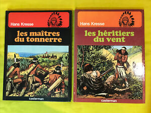 Lot de 2 BD  "Les peaux rouges" de HANS KRESSE - Casterman - 1974