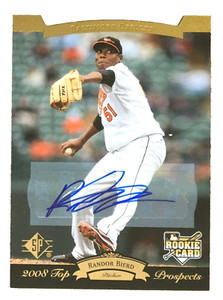 Randor Bierd 2008 Upper Deck Timeline Autograph #203 1995 SP Top Prospects RC