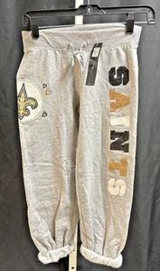 NEW NFL Football Youth Girls New Orleans Saints Lounge Pants Grey 8/10 FRB1 - Picture 1 of 6