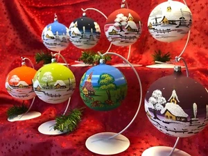 Christbaumkugel "Medium" Glaskugel Weihnachtskugel Baumbehang Handarbeit Lauscha - Bild 1 von 40