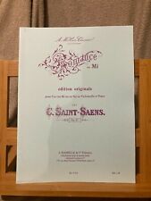 Saint-Saëns Romance en Mi pour cor ou violoncelle et piano partition ed. Hamelle
