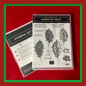 Stampin' Up! LEAVES OF HOLLY Stamp Set & HOLLY BERRY Dies. ***NEW*** #358 - Picture 1 of 21