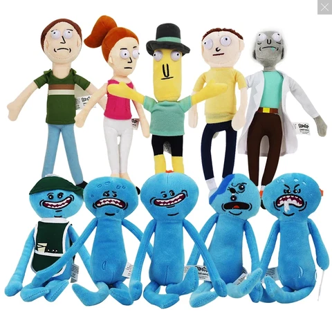 Rick And Morty Mr. Meeseeks Pickel Rick Plush Toys Dolls Collectable Cover