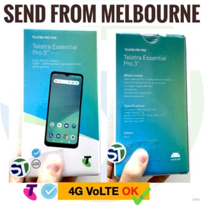 NEW Telstra Essential Pro 3 4G 6.5” HD 32GB 13MP Blue Tick Android ZTE Blade A51 - Picture 1 of 11