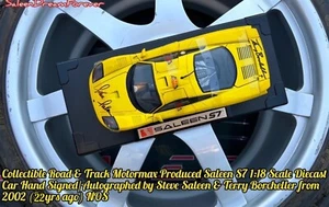 ROAD & TRACK SALEEN S7 DIECAST CAR AUTOGRAPHED STEVE S & TERRY BORCHELLER FORD - Picture 1 of 21