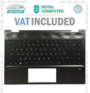 Remplacement pour HP PAVILION X360 14-CD0008NL noir repose-poignets housse clavier UK - Photo 1/2