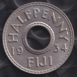 Fiji 1934 1/2 Penny 1/2d George V - Gem Uncirculated - Picture 1 of 3