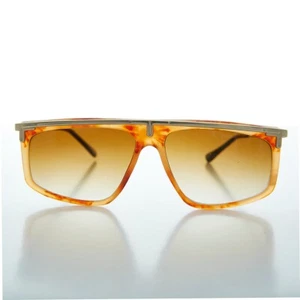 80s Hip Hop Flat Top Vintage Sunglass Persimmon - Rome - Picture 1 of 3