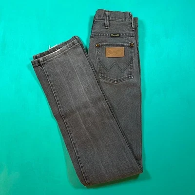 Vintage 90s Mujer’s Wrangler Jeans Clásico Western Desteñido Negro Wrangler Jeans Foto 1 de 4