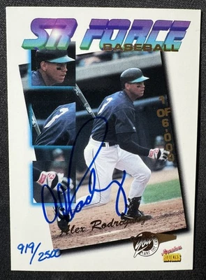 Alez Rodriguez 1995 Signature Rookies Tetrad SR Force Signed Auto 919/2500 #F19 - Image 1 of 2