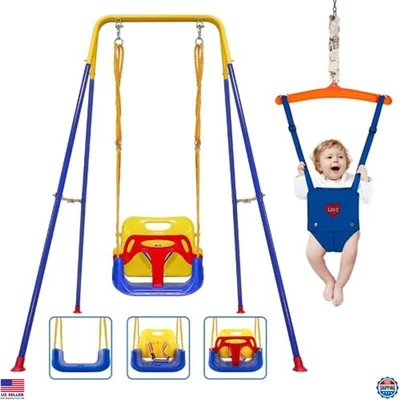 Columpio y saltador Talec Gear 2 en 1 para niños pequeños - interior/exterior para bebés 6+ meses Foto 1 de 4