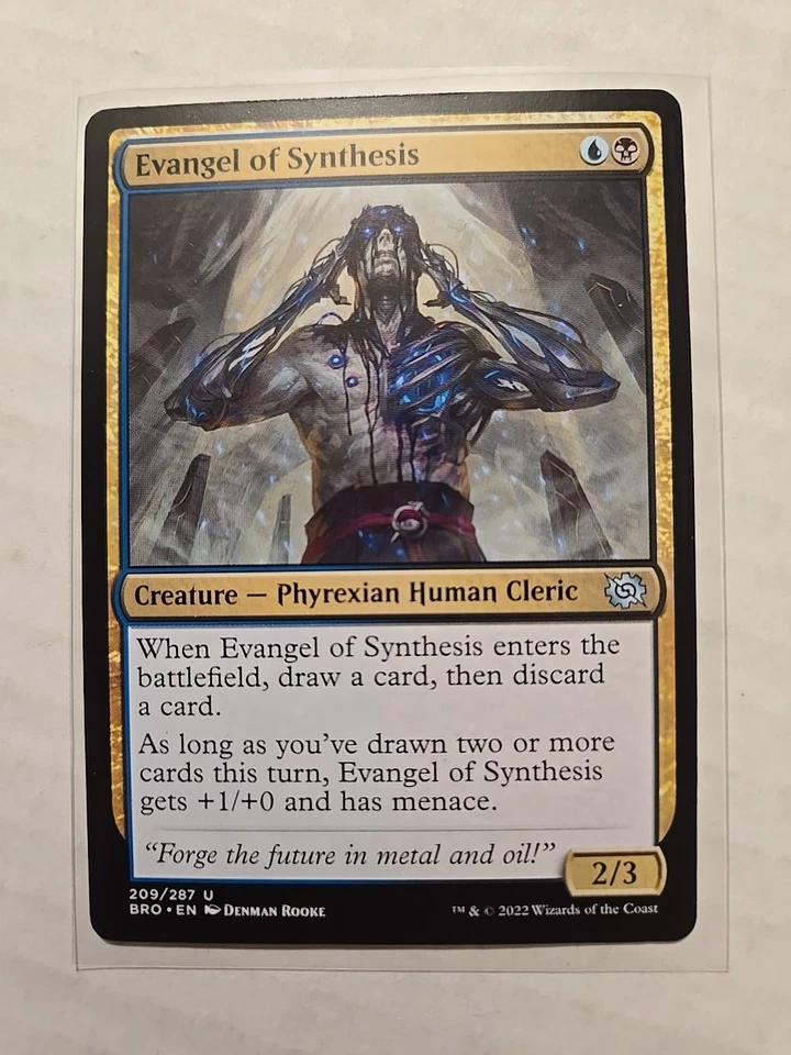 Evangel Of Synthesis - The Brothers' War - LP - Uncommon - Creature - MTG - Image 1 of 1
