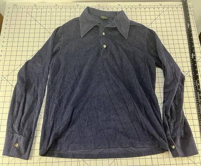 Nueva Camisa Disco Surf Retro Atómica Vintage Años 60 70 Terciopelo Terciopelo Jc Penney Mod L Foto 1 de 4