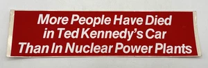 1969 ORIGINAL More People Have Died in Ted Kennedy's Car Than In Nuclear... - Picture 1 of 7