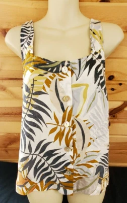 Top camisola safari 100 % lino C&C California extra pequeña Foto 1 de 4